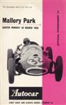 Programme cover of Mallory Park Circuit, 30/03/1959