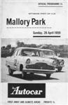 Programme cover of Mallory Park Circuit, 26/04/1959