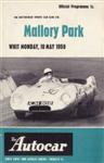 Programme cover of Mallory Park Circuit, 18/05/1959