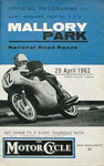 Programme cover of Mallory Park Circuit, 29/04/1962