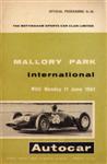 Programme cover of Mallory Park Circuit, 11/06/1962