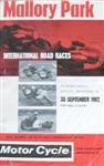 Programme cover of Mallory Park Circuit, 30/09/1962