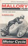 Programme cover of Mallory Park Circuit, 31/03/1963
