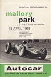 Programme cover of Mallory Park Circuit, 15/04/1963