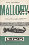 Programme cover of Mallory Park Circuit, 05/08/1963