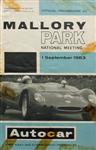 Programme cover of Mallory Park Circuit, 01/09/1963