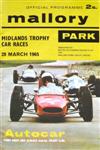 Programme cover of Mallory Park Circuit, 28/03/1965