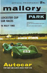 Programme cover of Mallory Park Circuit, 16/05/1965