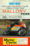 Programme cover of Mallory Park Circuit, 26/09/1965