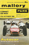 Programme cover of Mallory Park Circuit, 17/10/1965