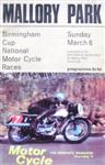 Programme cover of Mallory Park Circuit, 06/03/1966
