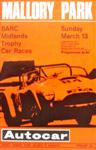 Programme cover of Mallory Park Circuit, 13/03/1966