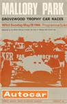 Programme cover of Mallory Park Circuit, 29/05/1966