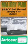 Programme cover of Mallory Park Circuit, 29/05/1967