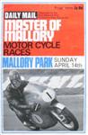 Programme cover of Mallory Park Circuit, 14/04/1968