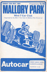Programme cover of Mallory Park Circuit, 26/05/1968