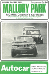 Programme cover of Mallory Park Circuit, 11/05/1969