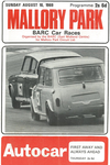 Programme cover of Mallory Park Circuit, 10/08/1969