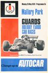 Programme cover of Mallory Park Circuit, 25/05/1970