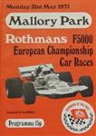 Programme cover of Mallory Park Circuit, 31/05/1971