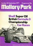 Programme cover of Mallory Park Circuit, 26/09/1971