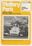 Programme cover of Mallory Park Circuit, 24/10/1971