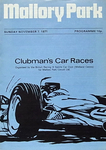 Programme cover of Mallory Park Circuit, 07/11/1971