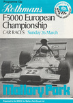 Programme cover of Mallory Park Circuit, 26/03/1972