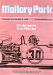 Programme cover of Mallory Park Circuit, 05/11/1972