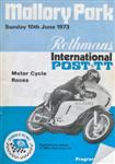 Programme cover of Mallory Park Circuit, 10/06/1973