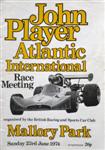 Programme cover of Mallory Park Circuit, 23/06/1974