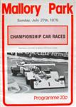 Programme cover of Mallory Park Circuit, 27/07/1975