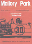 Programme cover of Mallory Park Circuit, 04/07/1976