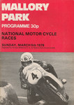 Programme cover of Mallory Park Circuit, 05/03/1978