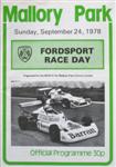 Programme cover of Mallory Park Circuit, 24/09/1978
