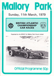 Programme cover of Mallory Park Circuit, 11/03/1979