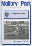 Programme cover of Mallory Park Circuit, 14/10/1979