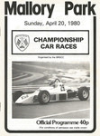 Programme cover of Mallory Park Circuit, 20/04/1980