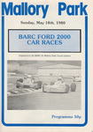 Programme cover of Mallory Park Circuit, 18/05/1980