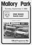 Programme cover of Mallory Park Circuit, 07/09/1980