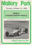 Programme cover of Mallory Park Circuit, 19/10/1980