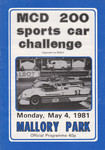 Programme cover of Mallory Park Circuit, 04/05/1981