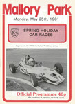 Programme cover of Mallory Park Circuit, 25/05/1981