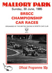 Programme cover of Mallory Park Circuit, 30/06/1985