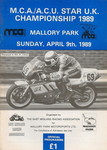 Programme cover of Mallory Park Circuit, 09/04/1989
