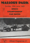 Programme cover of Mallory Park Circuit, 25/06/1989