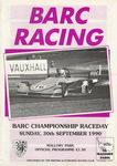 Programme cover of Mallory Park Circuit, 30/09/1990