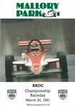 Programme cover of Mallory Park Circuit, 24/03/1991
