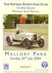 Programme cover of Mallory Park Circuit, 25/07/2004
