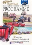 Programme cover of Manfeild Circuit, 07/11/1992